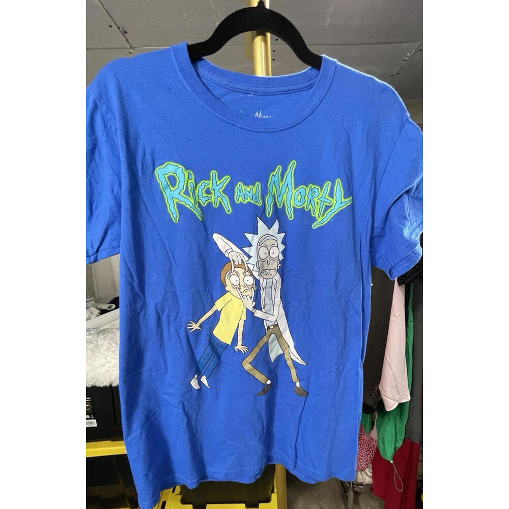 Rick And Morty Ripple Junction Adult Swim 100% Cotton Sz M T-Shirt